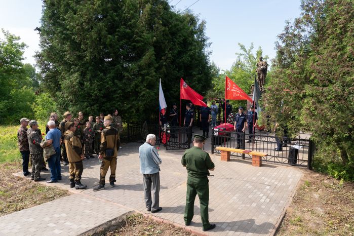 Деревня Слобода. Перезахоронение солдат ВОВ