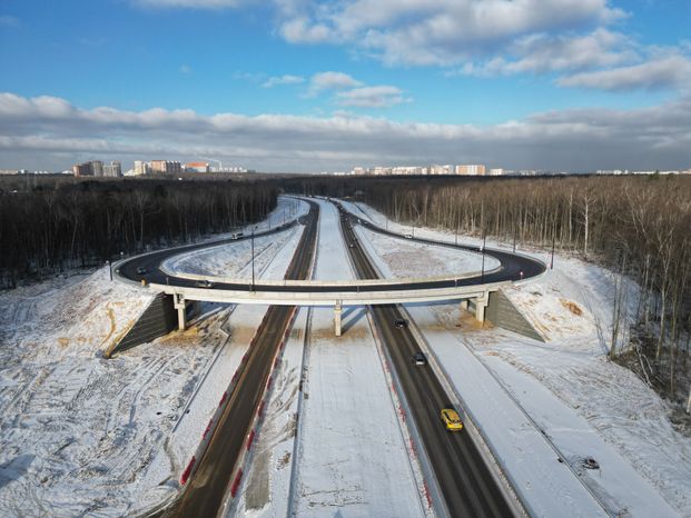 Первый участок Южно-Лыткаринской автомагистрали открыли в Ленинском округе