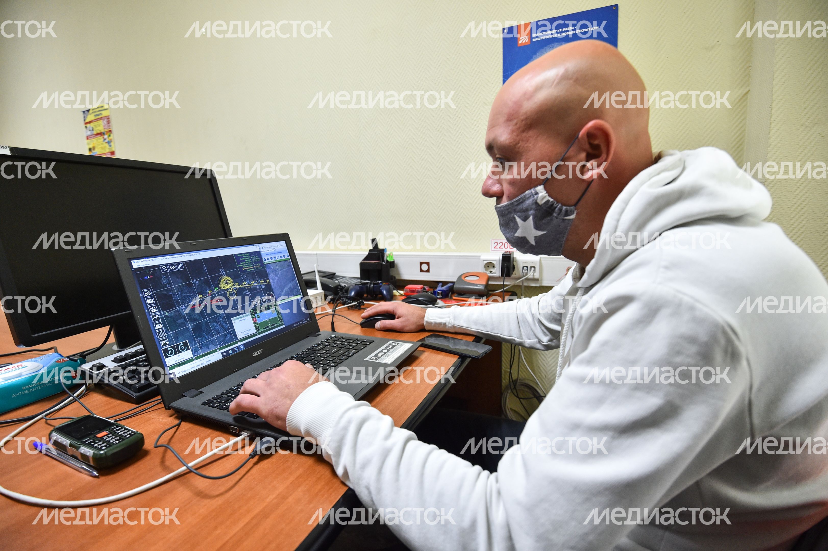 Демонстрация работы беспилотных летательных аппаратов на трассе М-4 «Дон»
