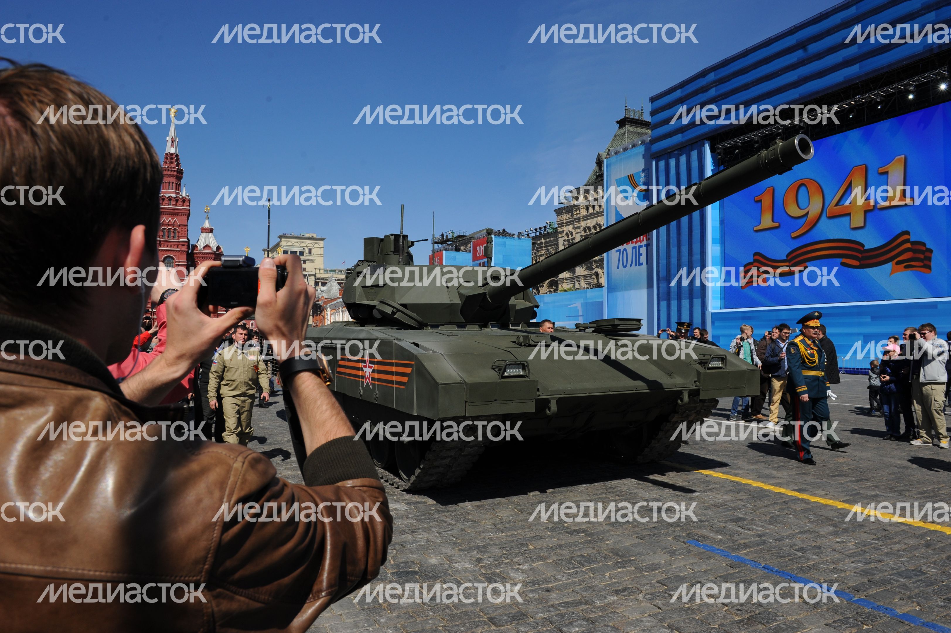 Генеральная репетиция парада Победы на Красной площади