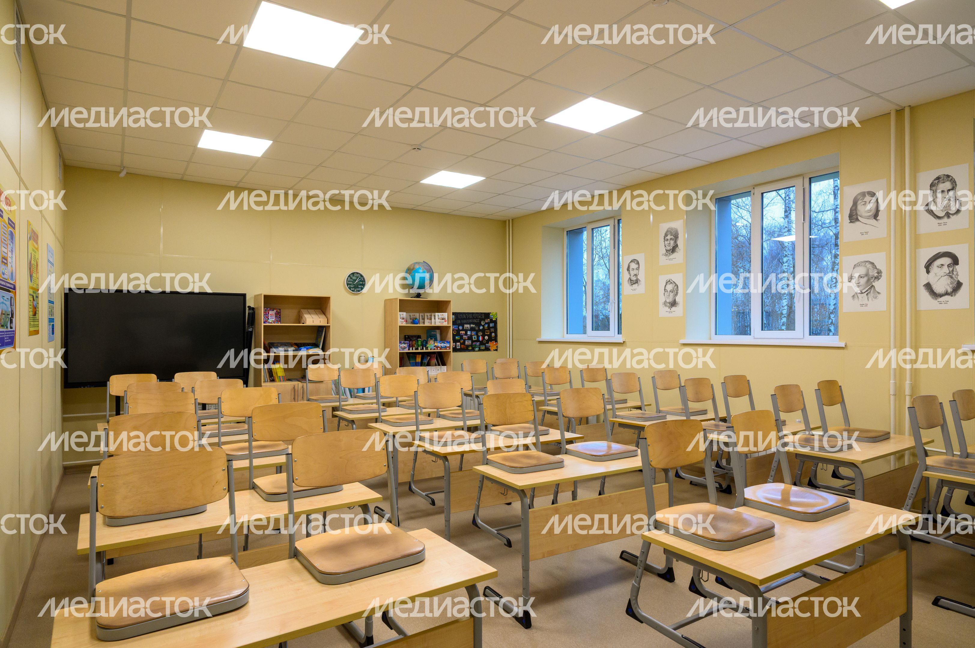 Учебный класс лицея №14 после капитального ремонта в Щелково Учебный класс лицея №14 после капитального ремонта в Щелково