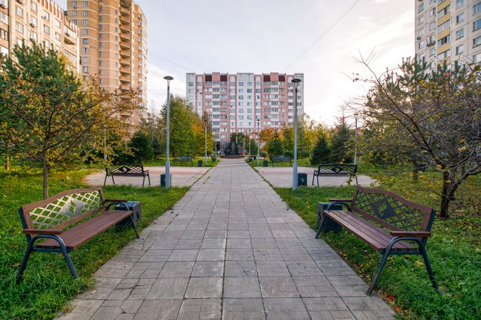 Краснознаменск. Сквер имени Юрия Гагарина