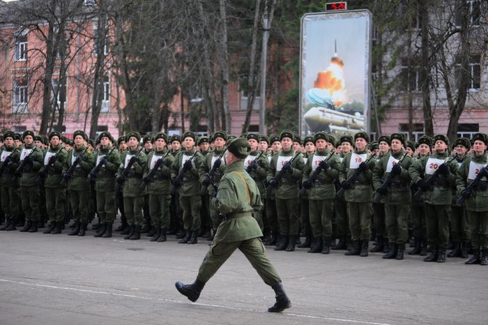 Репетиция парада Победы в Серпухове