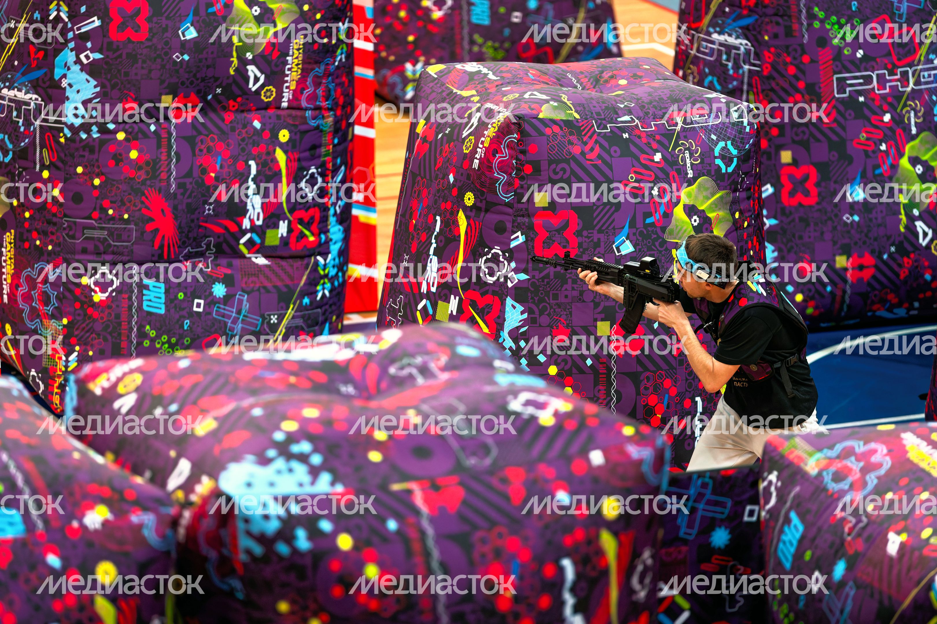 Соревнования по лазертагу на Всероссийском фестивале инновационных видов спорта «Победа» в Раменском