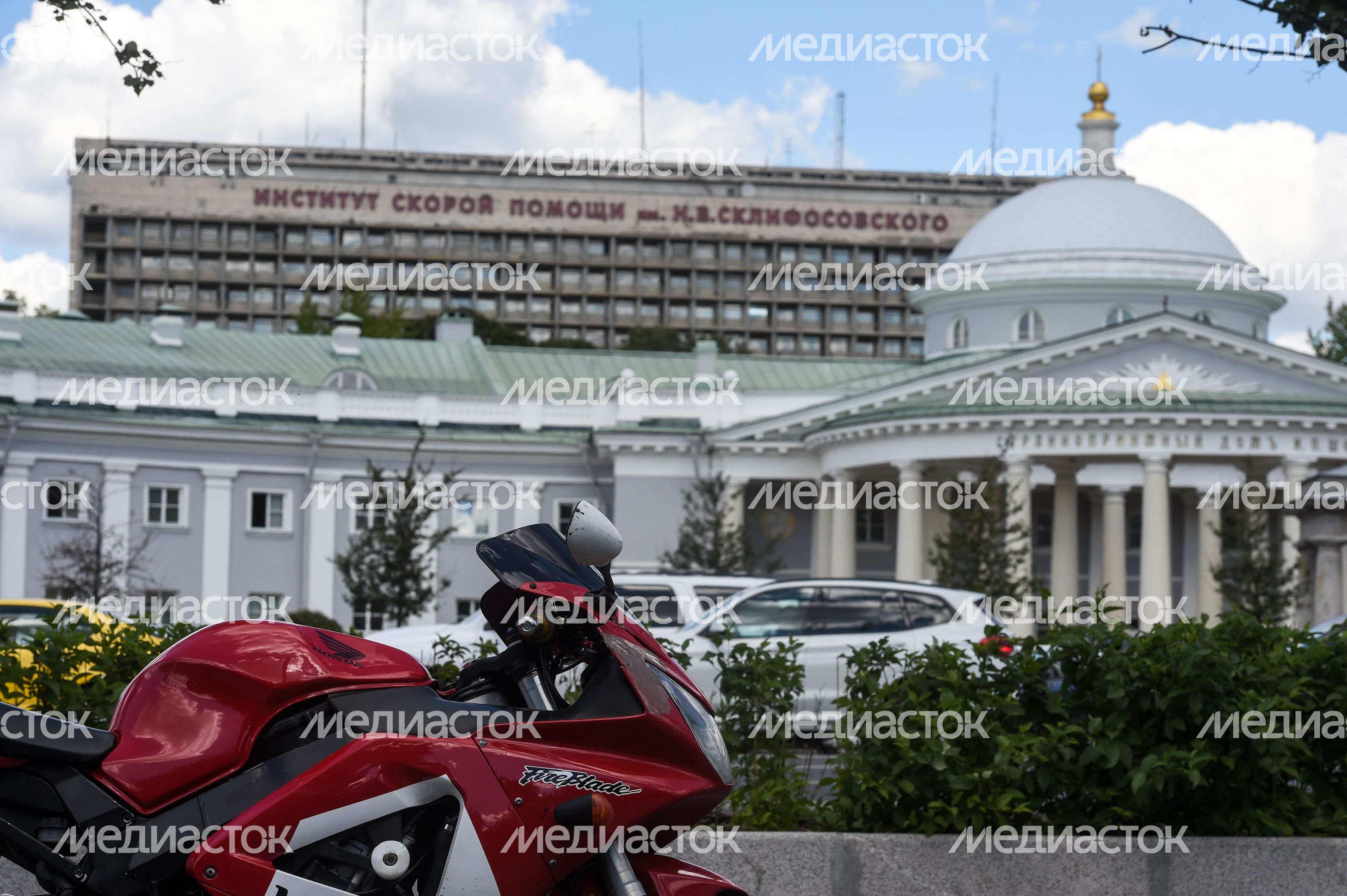 Мотоциклисты на улицах Москвы