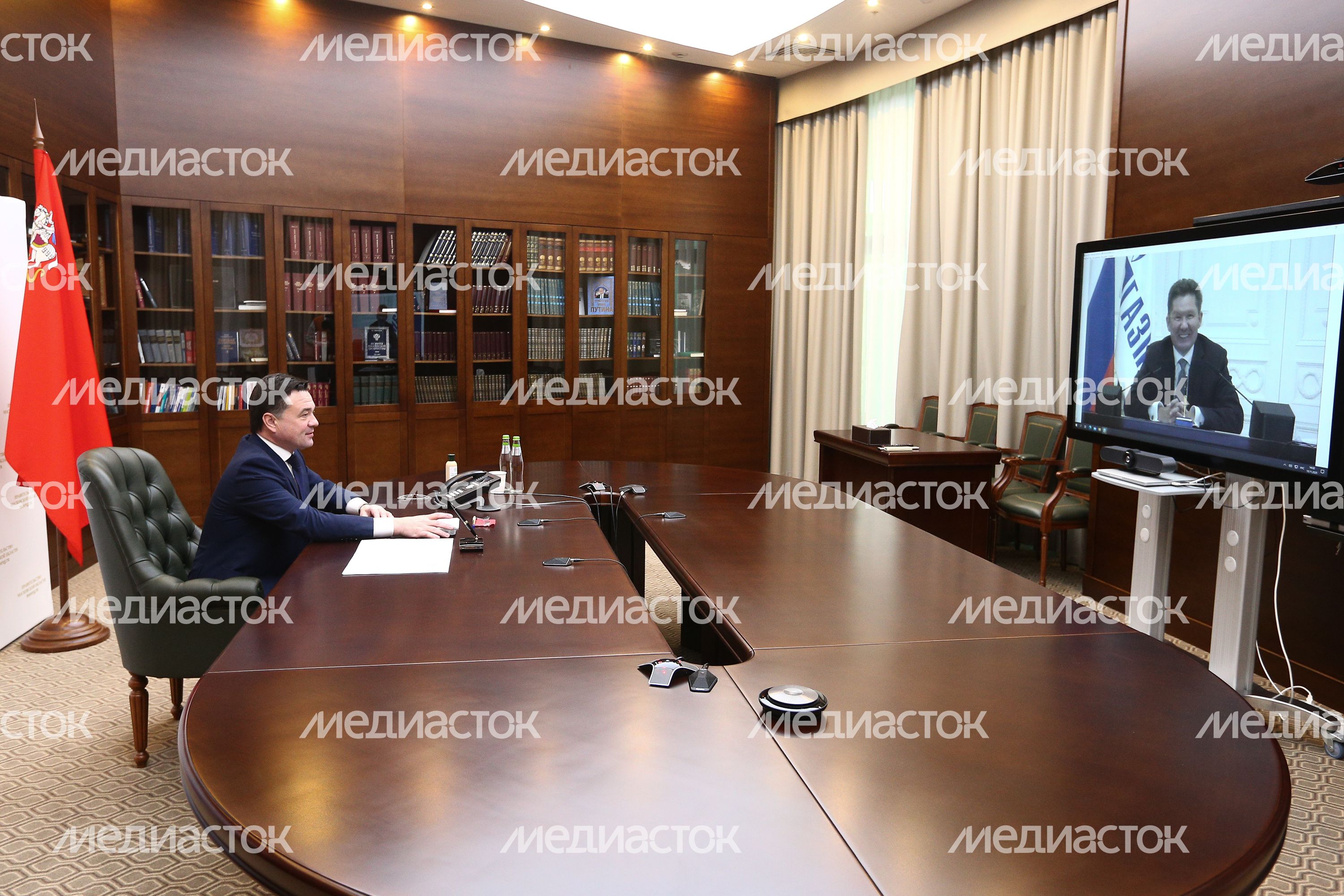 Подписание губернатором Подмосковья и Председателем Правления ПАО «Газпром» Программы развития газоснабжения региона