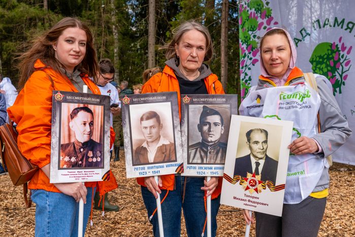 Деревья высадили в Рузском округе в рамках акции «Сад Памяти» ко Дню Победы