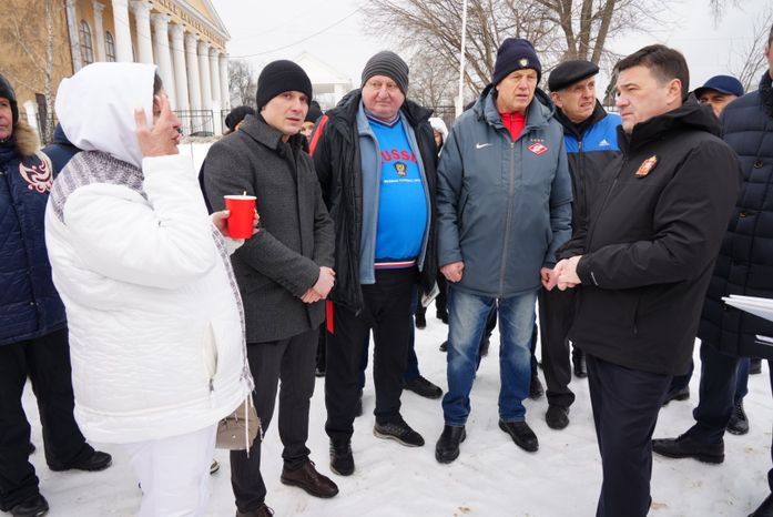 Посещение места строительства нового стадиона «Торпедо» в Люберцах Губернатором Подмосковья