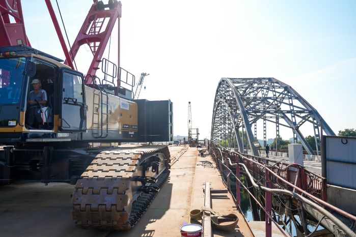 Возведение нового Рогачевского моста в Дмитрове