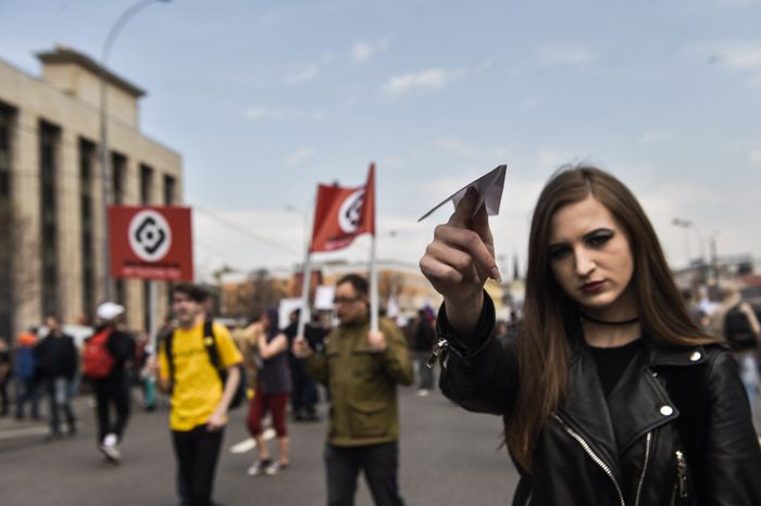 Митинг против блокировки Telegram в Москве