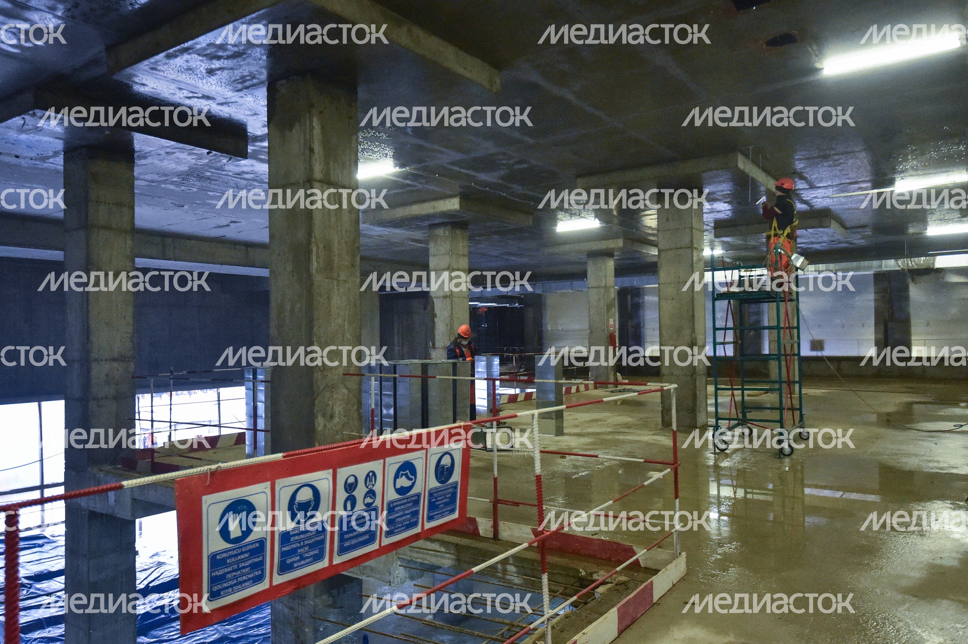 Строительные работы Центра самбо и Центра бокса в «Лужниках»