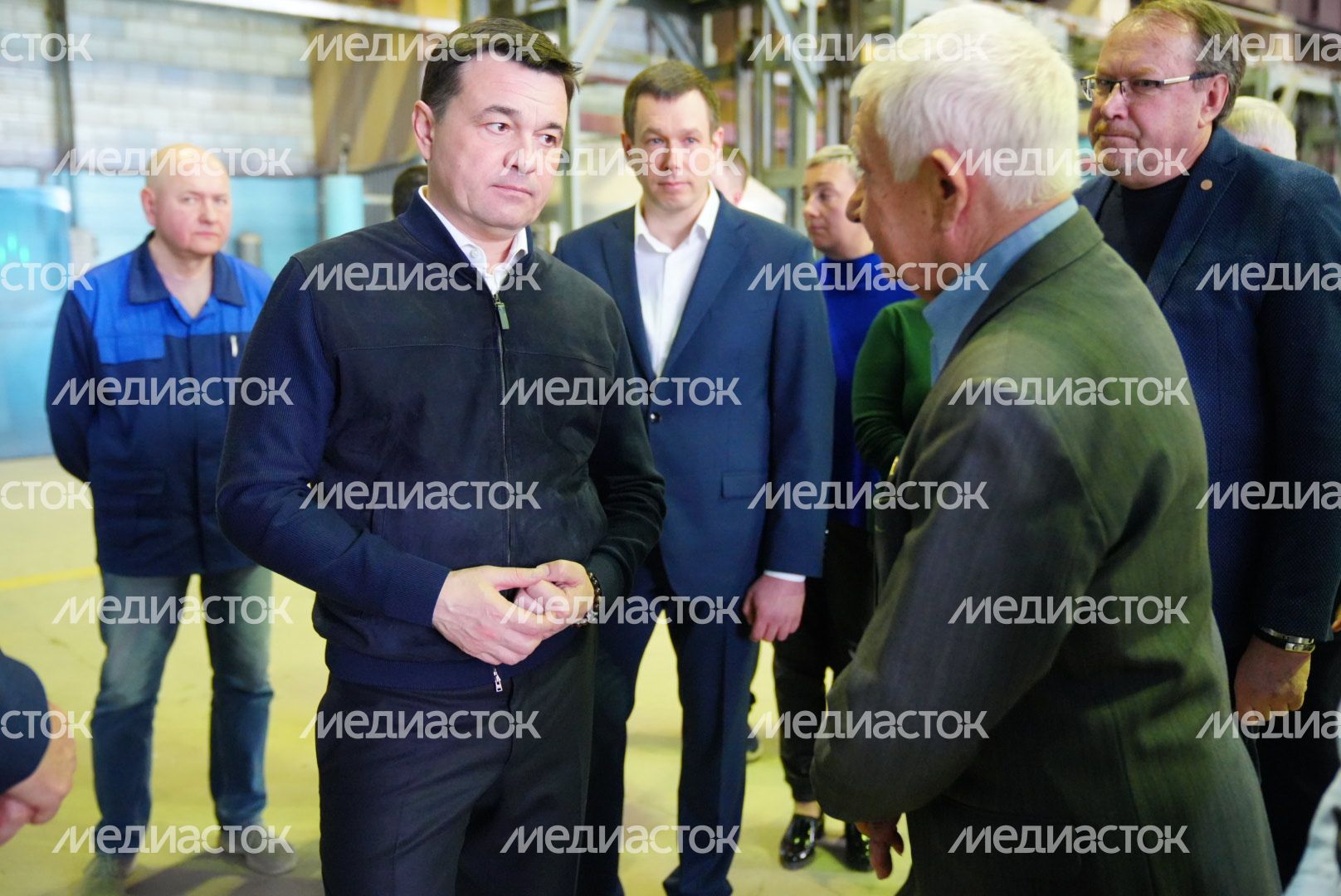Посещение губернатором завода оптического стекла в Лыткарино