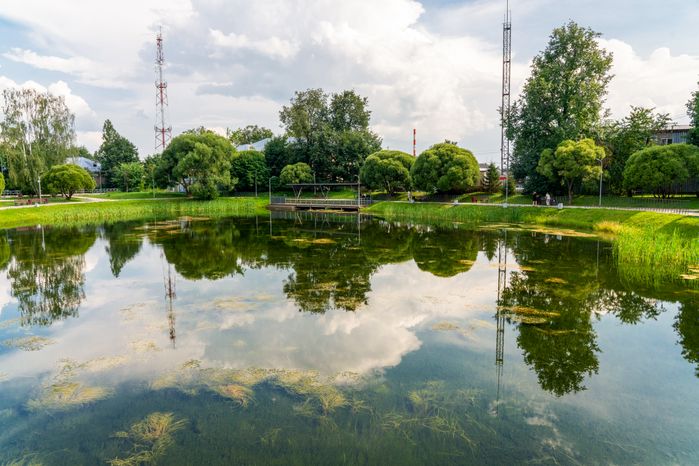 Георгиевский пруд в городе Руза