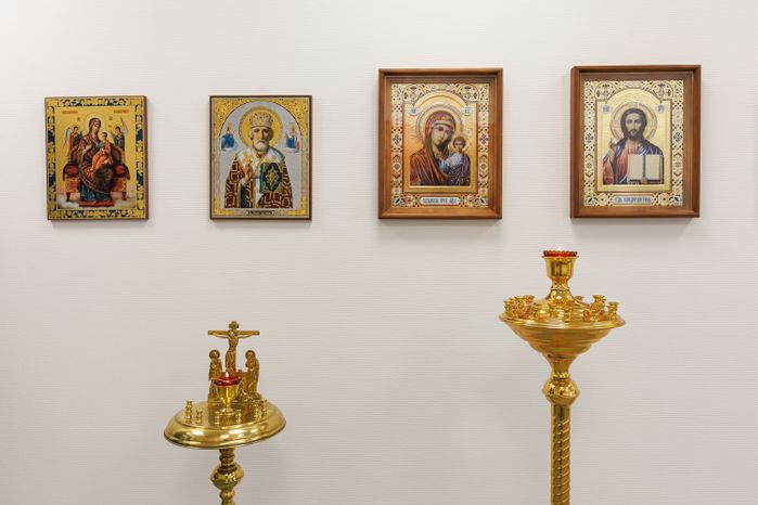 Молельная комната в Едином центре поддержки участников СВО и их семей на улице Мира в Мытищах
