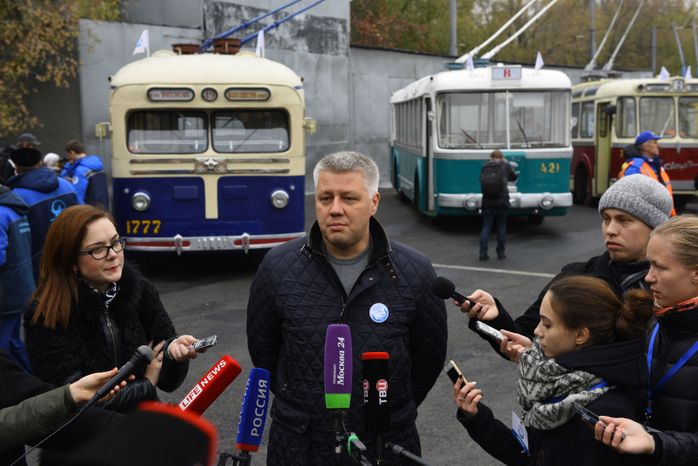 Праздник московского троллейбуса в Москве