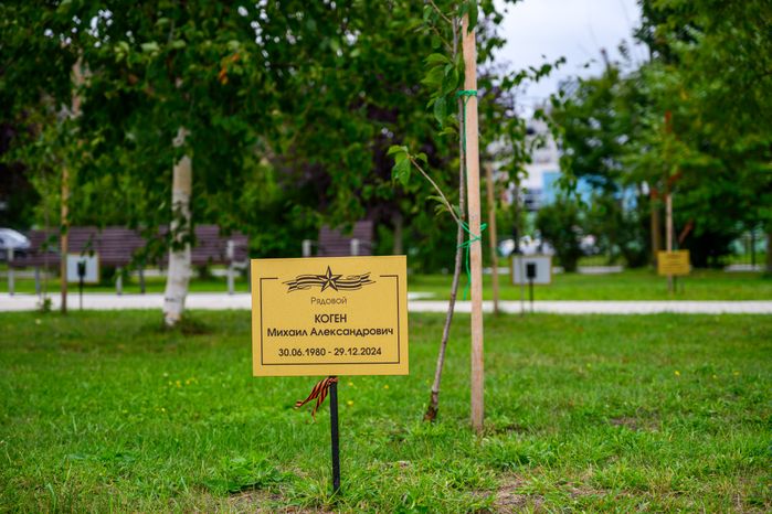 Аллея Славы в парке 30-летия Победы летом в Орехово-Зуево