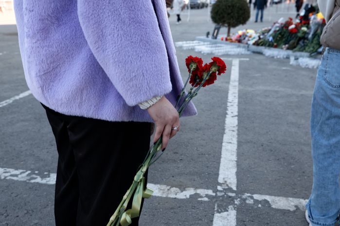 Мемориал в память о жертвах теракта в «Крокус Сити Холле» в Красногорске