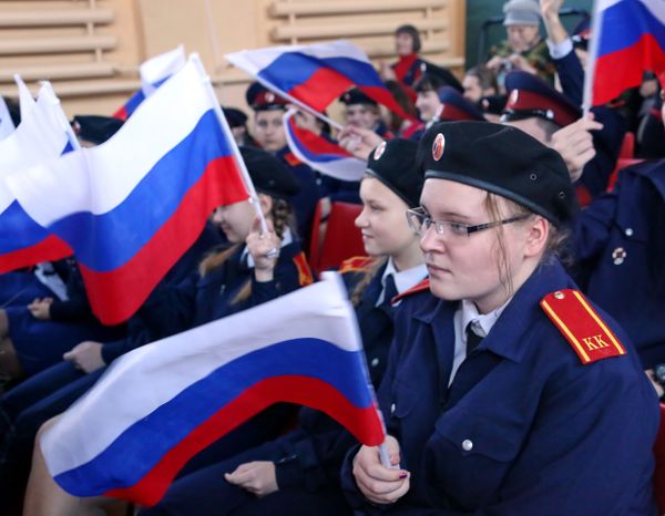 Посвящение в кадеты в каширской школе №8