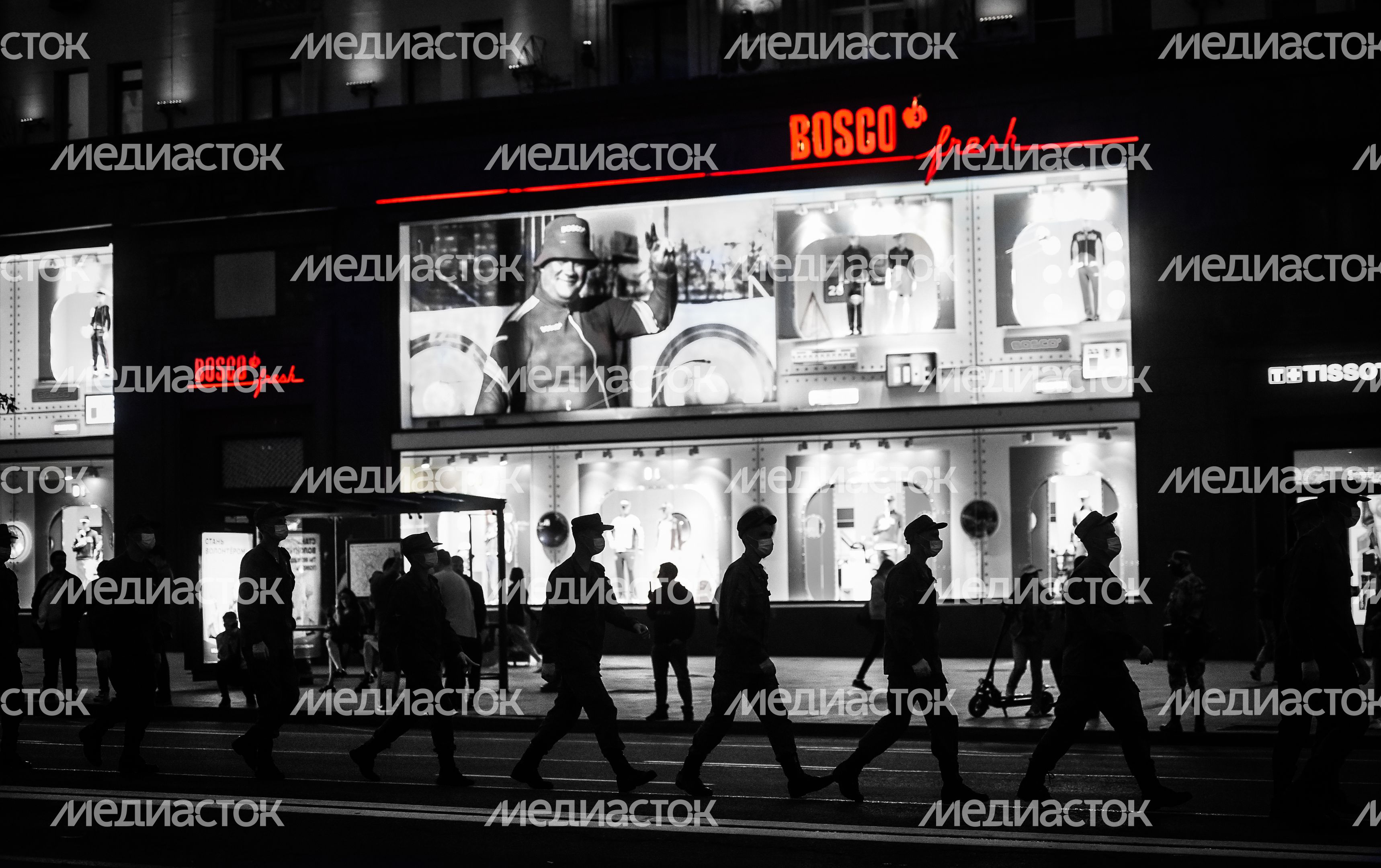 Пешая репетиция парада Победы в Москве