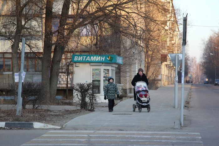 Пешеходный переход в Дубне