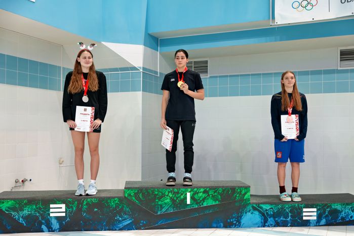 Награждение победителей Чемпионата Московской области по плаванию в Рузе