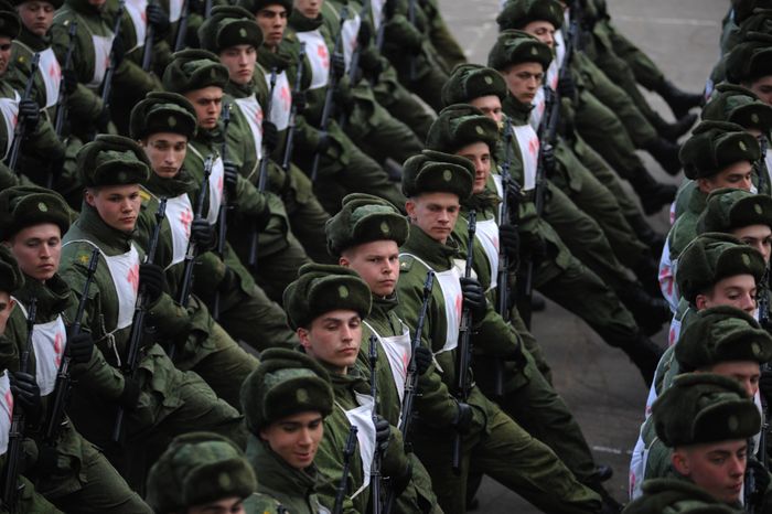 Репетиция парада Победы в Серпухове