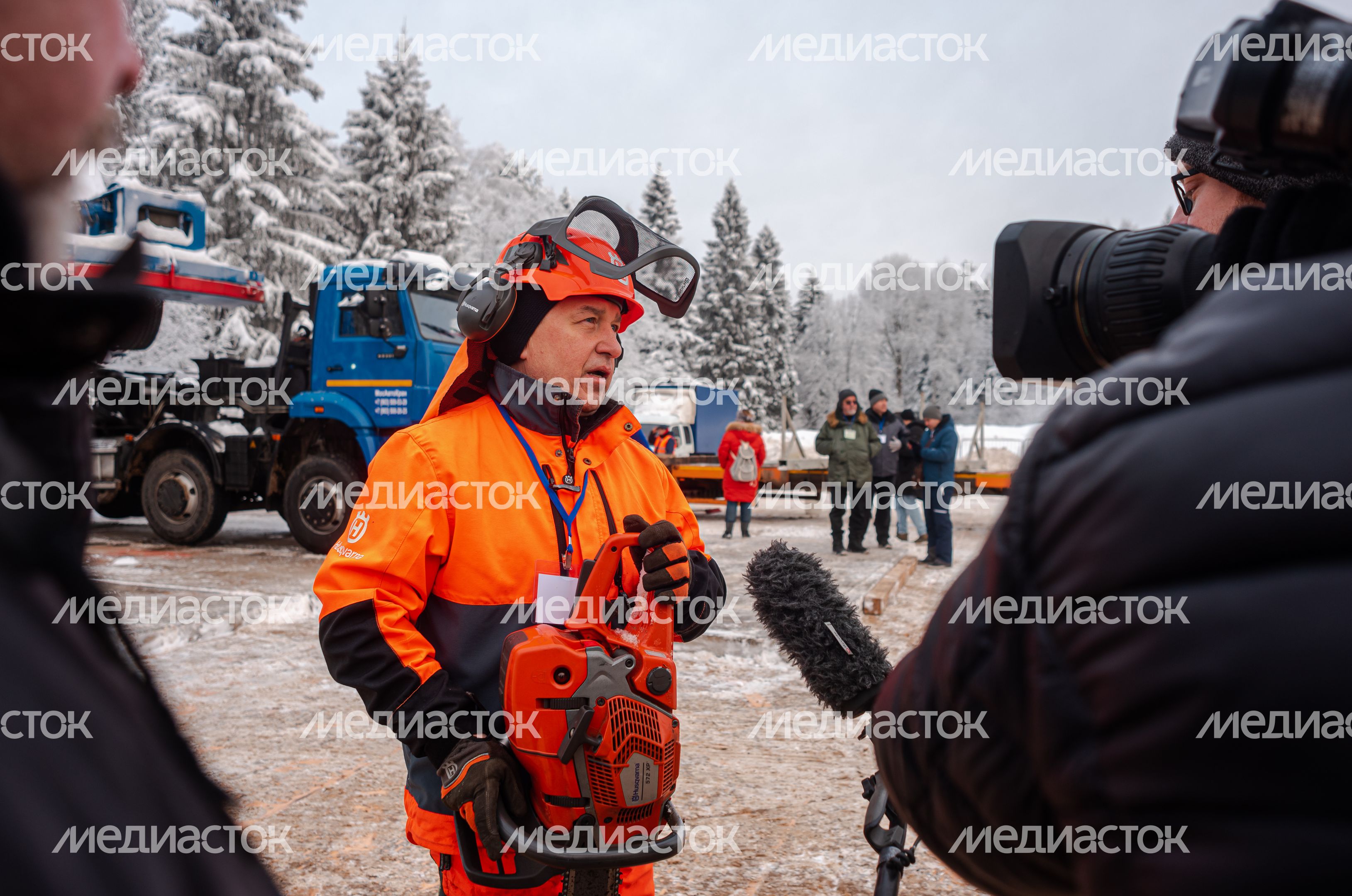 Рубка главной новогодней елки страны