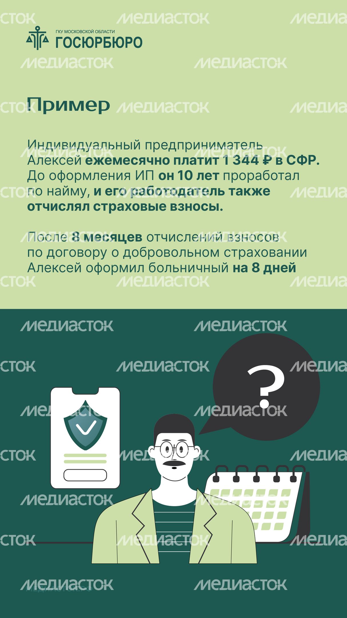 Оплата больничных самозанятым Вертикаль 07
