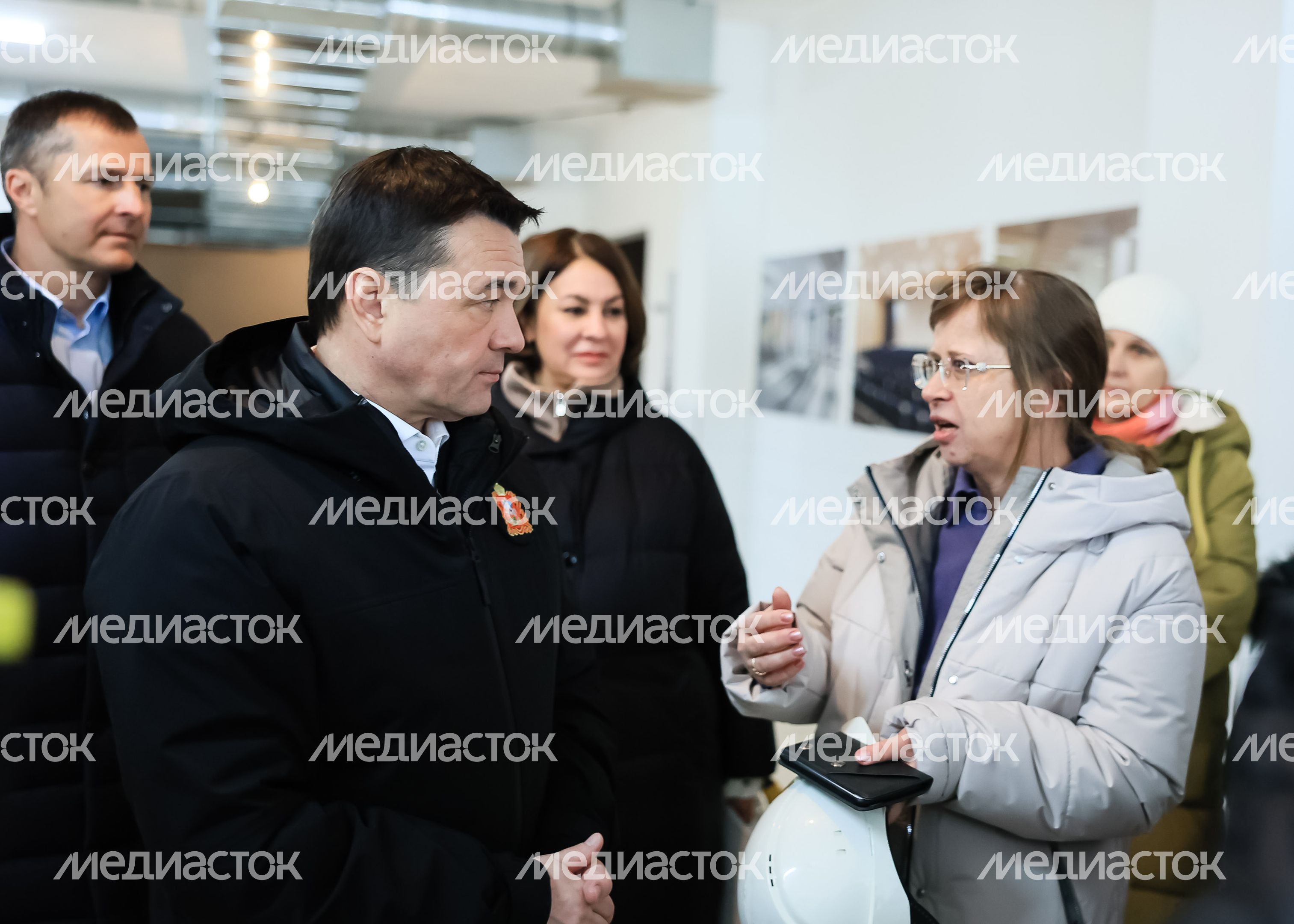 Проверка губернатором строительства школы в Люберцах