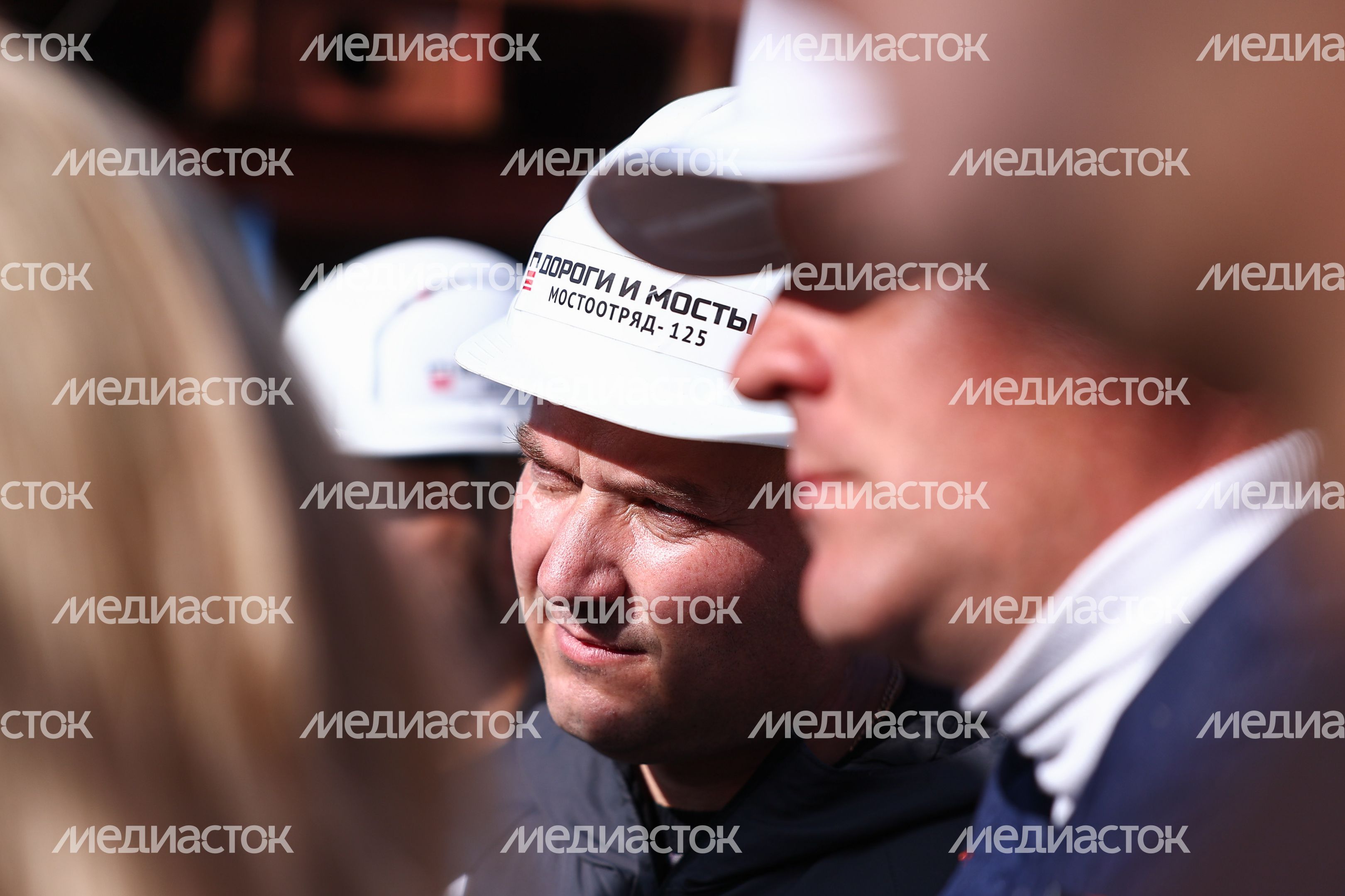 Проверка строительства эстакады в районе станции Быково в Раменском округе Губернатором Подмосковья