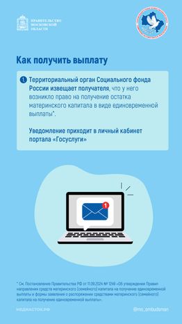 Как получить на руки остаток материнского капитала вертикаль 02