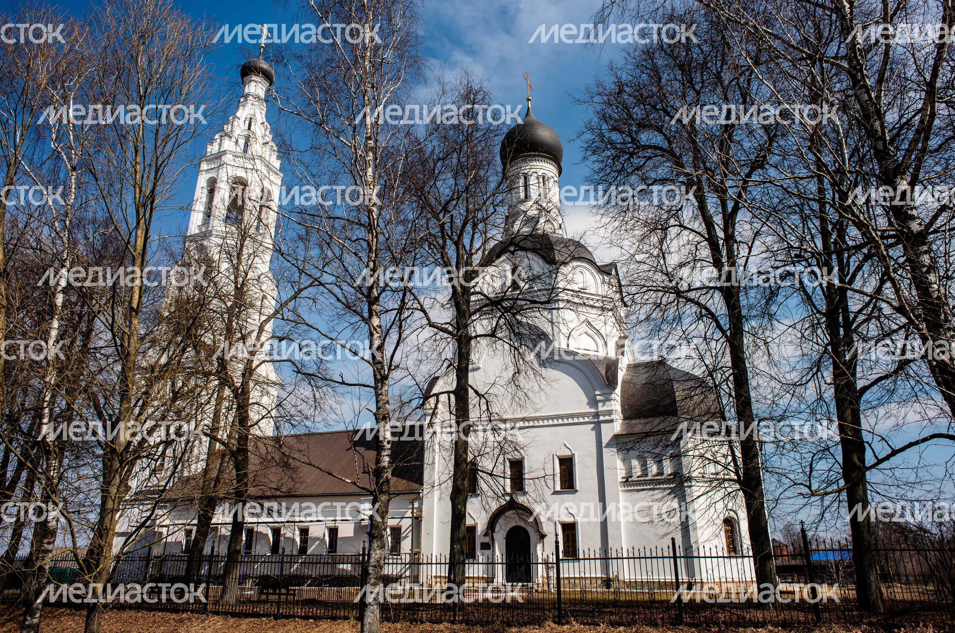 Весенние виды Церкви Благовещения Пресвятой Богородицы в селе Липицы