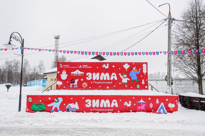 Парк культуры и отдыха имени Ю.А. Гагарина в Шатуре. Зима