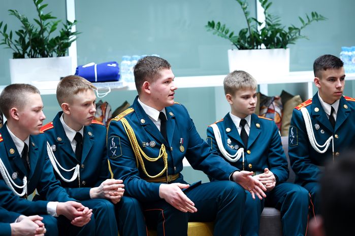 Встреча Губернатора Подмосковья с ребятами из кадетской школы «Корабелы Прионежья»