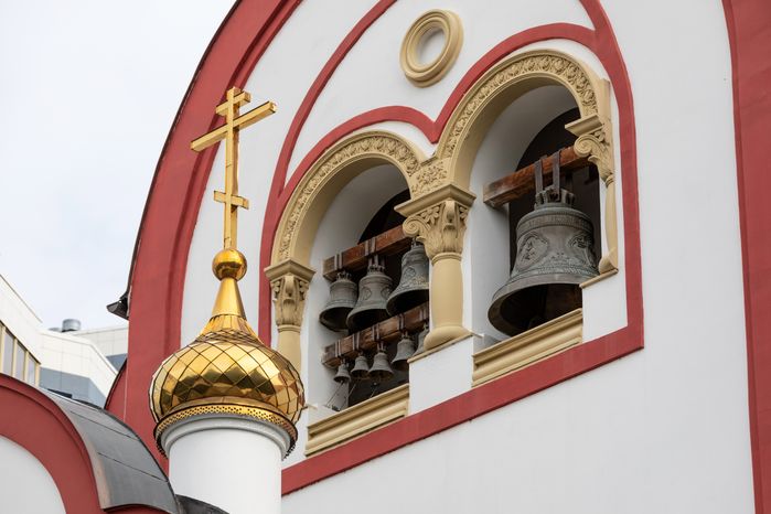 Храм Георгия Победоносца на Советском проспекте в городе Видное Ленинского округа