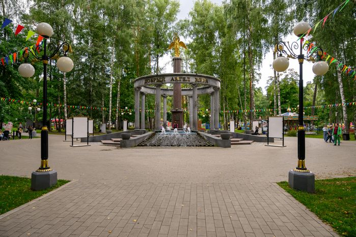 Фонтан «Добрый ангел мира» в Центральном парке культуры и отдыха в Ногинске Богородского округа