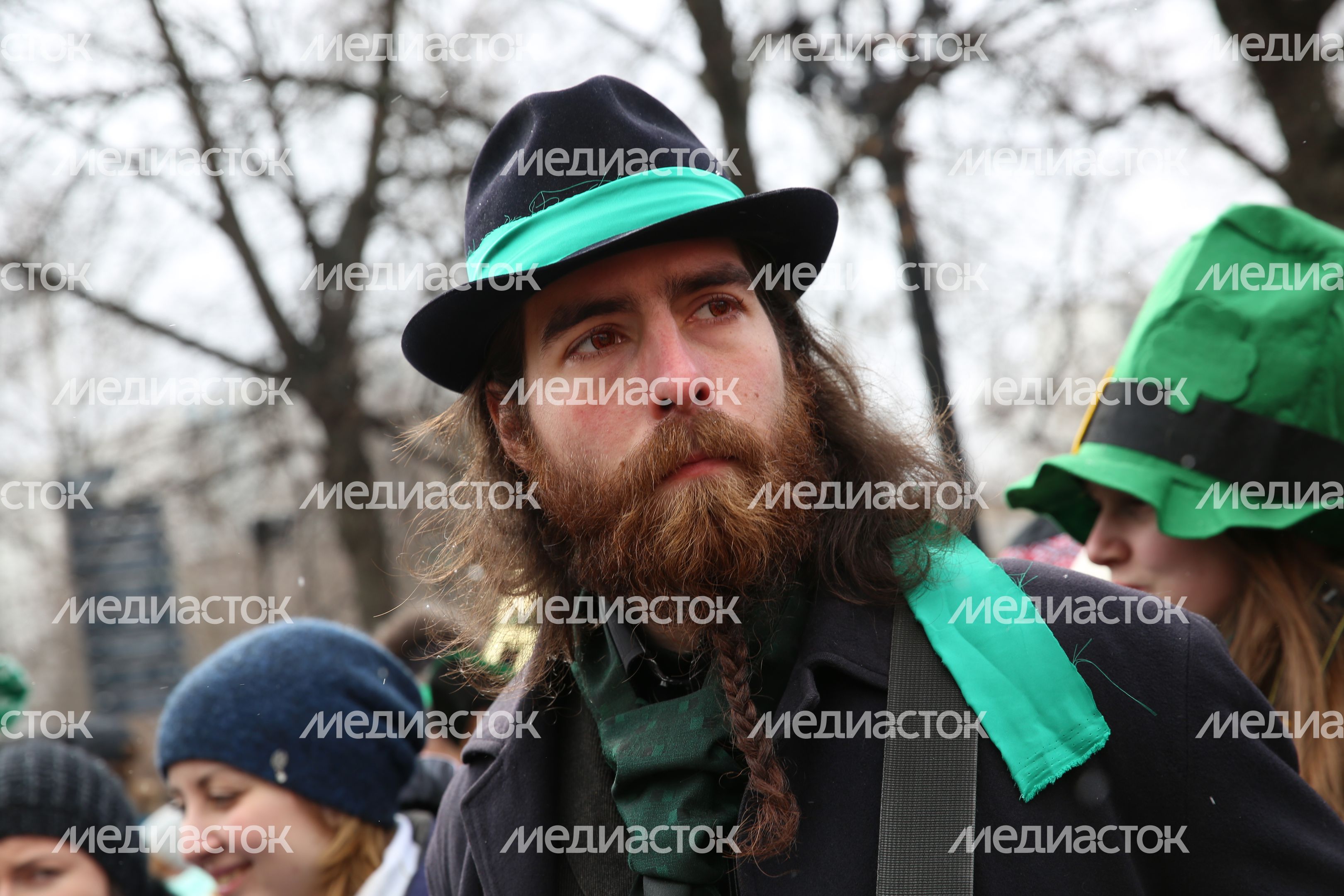 Парад в День Святого Патрика в Москве