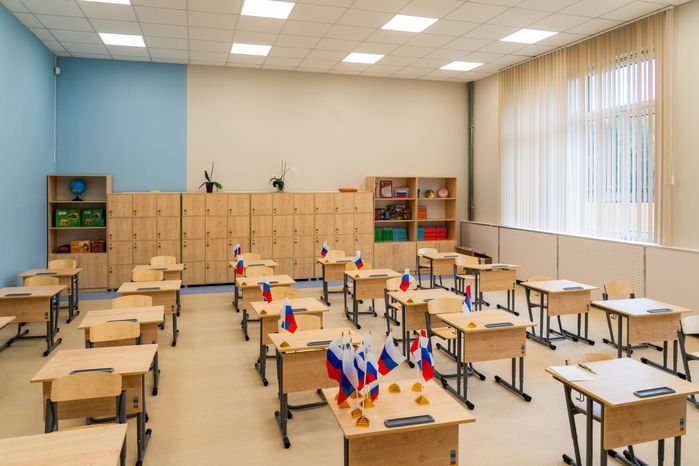 Класс в новом учебном корпусе Опалиховской гимназии в ЖК «Лесобережный» Красногорска