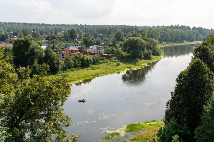 Парк культуры и отдыха "Городок" в Рузе. Лето