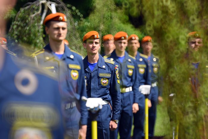 Закладка Березовой рощи на Поклонной горе