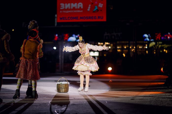 Ледовый спектакль «Двенадцать месяцев» на Театральном катке в Химках