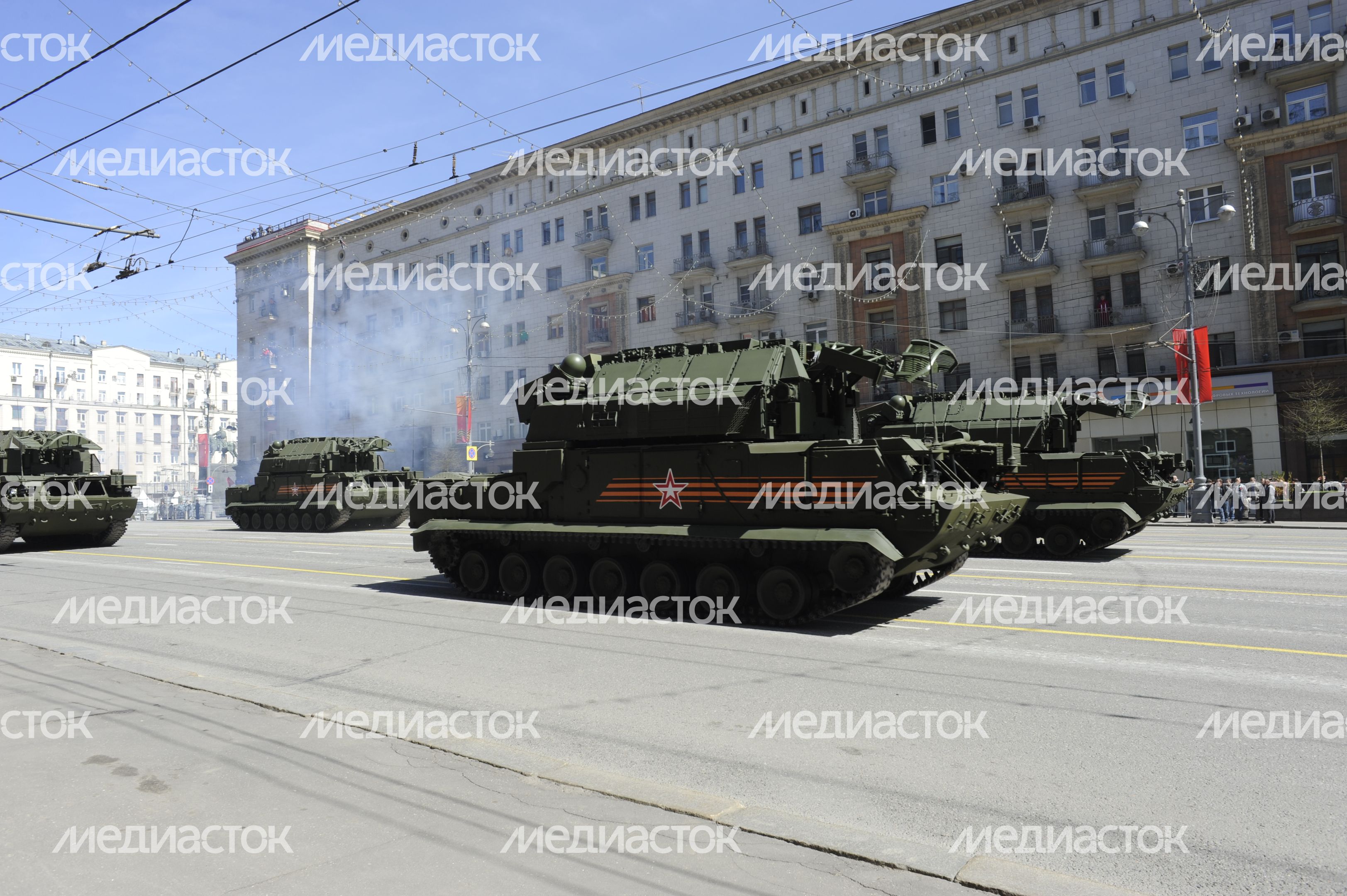 Генеральная репетиция парада Победы на Красной площади