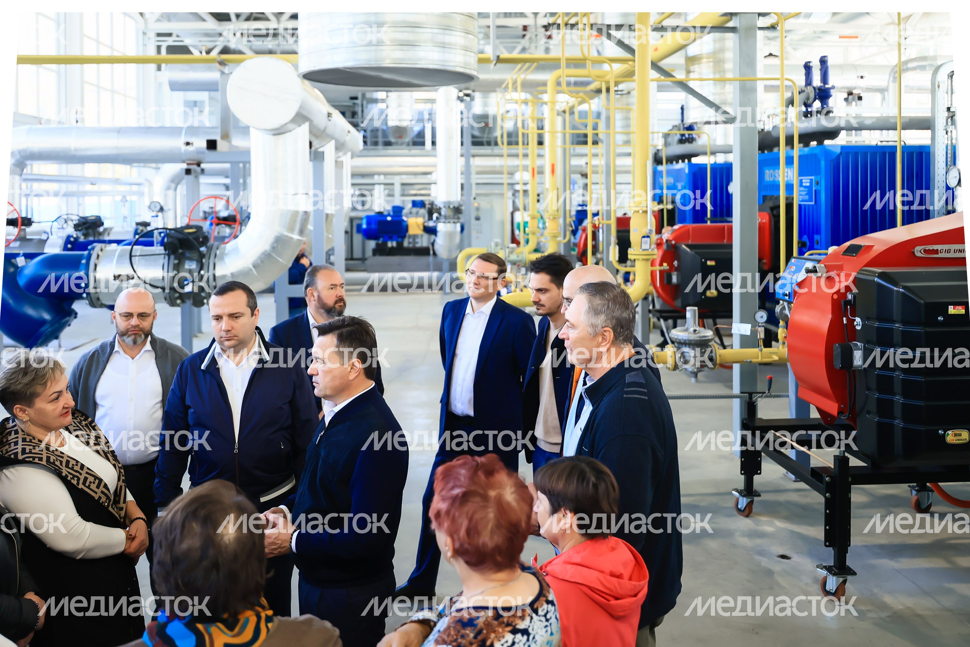 Осмотр новой котельной и реконструируемого участка теплосети в Королеве Губернатором Подмосковья