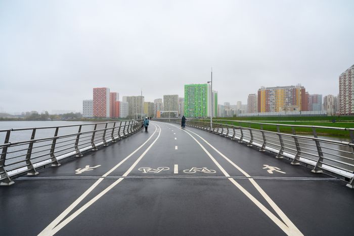 Пешеходный мост через озеро Черное соединил Люберцы и Москву