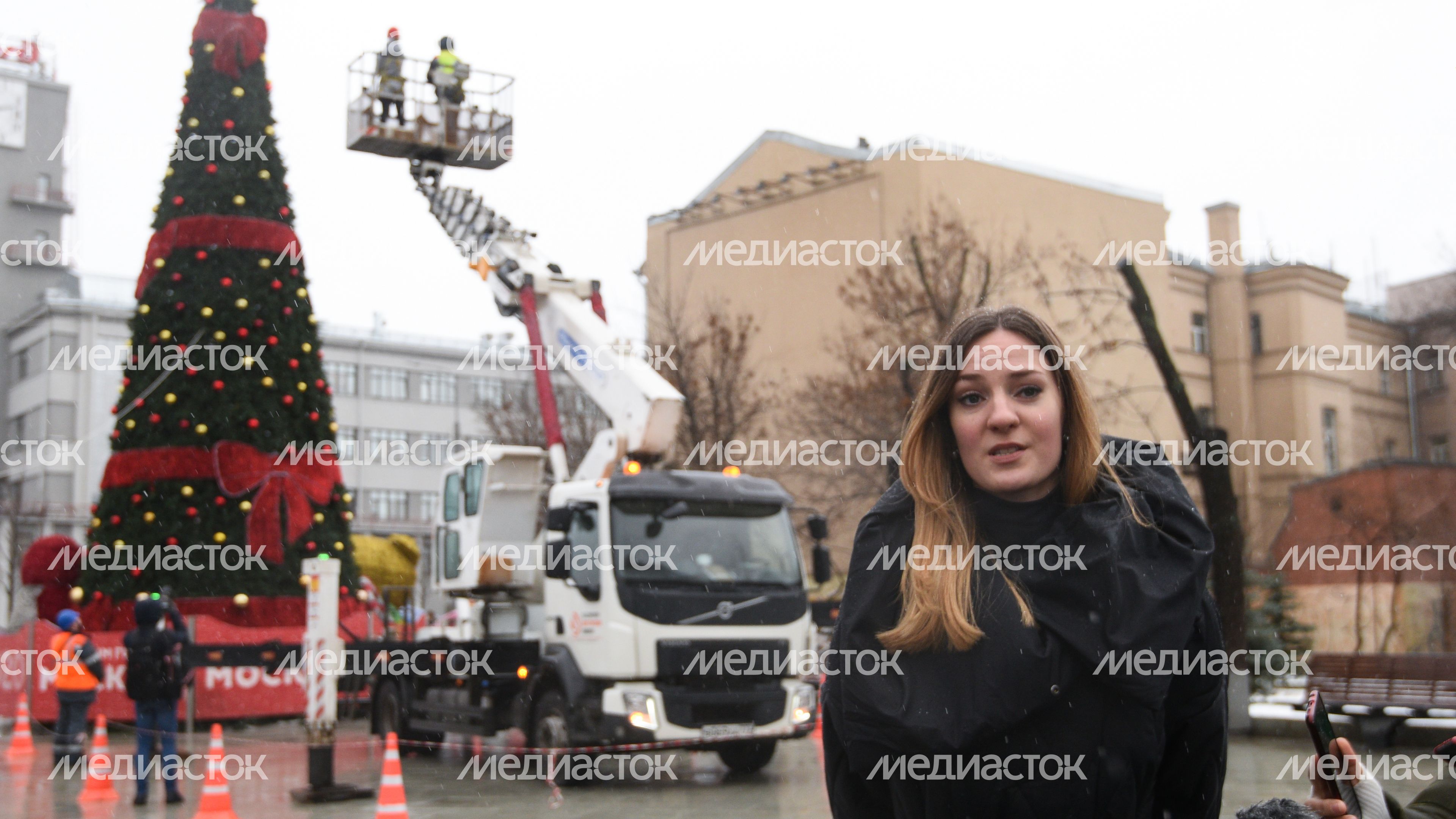 Демонтаж и складирование новогодних елок в Москве