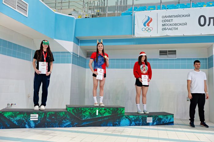 Награждение победителей Чемпионата Московской области по плаванию в Рузе