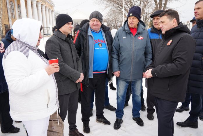 Посещение места строительства нового стадиона «Торпедо» в Люберцах Губернатором Подмосковья