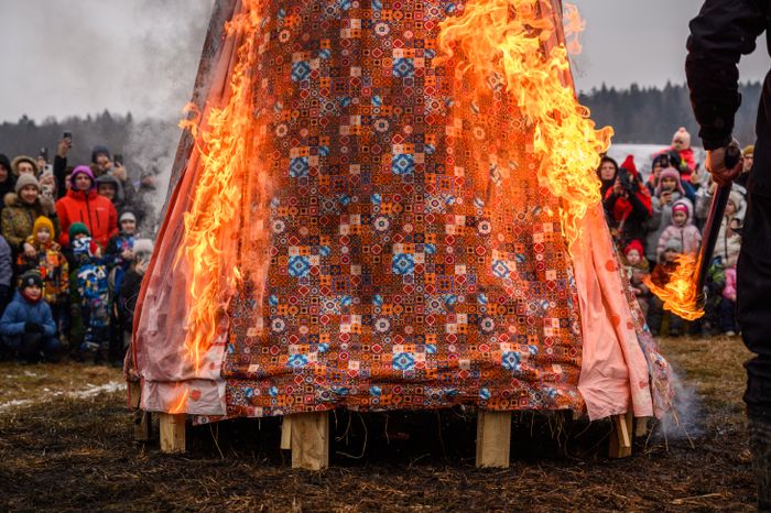 Празднование Масленицы в Муранове