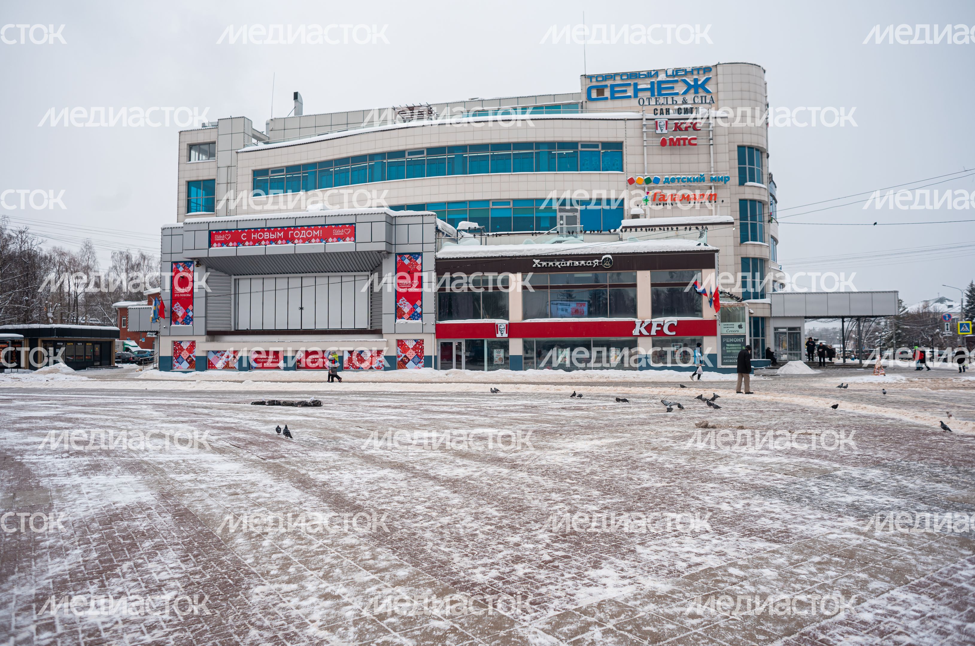 Зимние виды города Солнечногорск