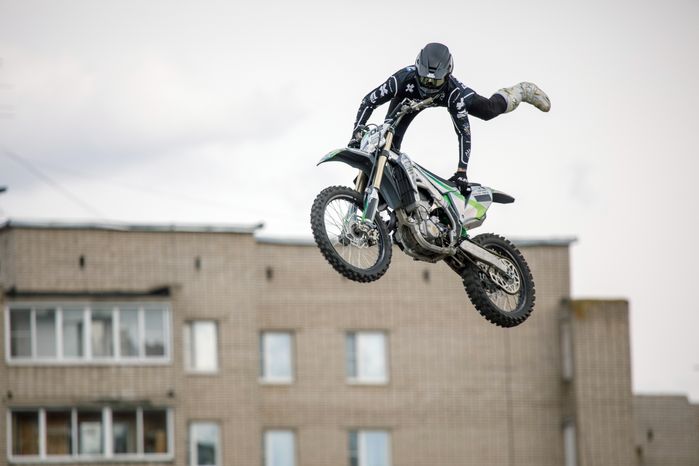 Шоу команды мотофристайла FMX13 в Лобне
